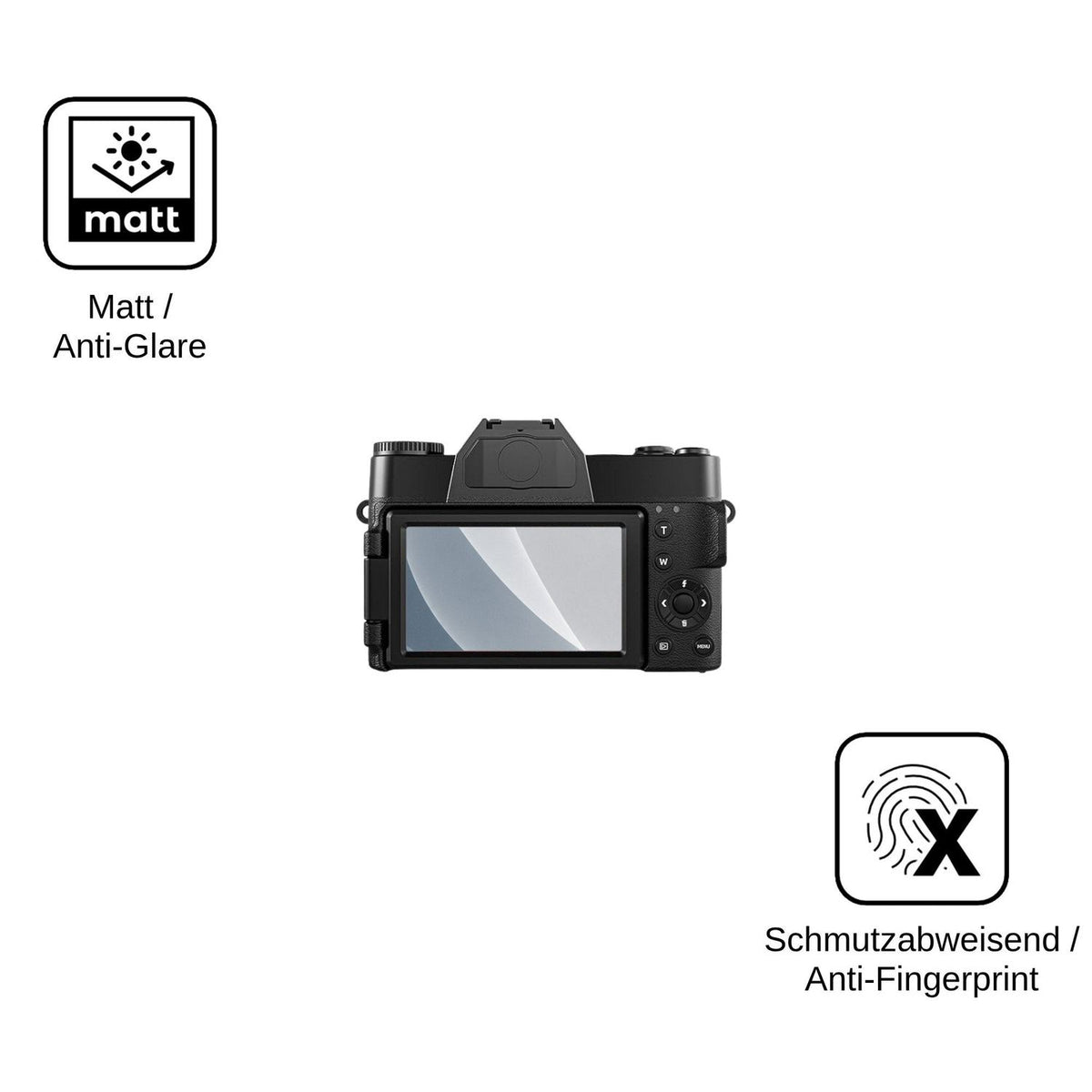 2x Screen Protector for HOOPWNE DC075 matte Flexible Glass 9H dipos