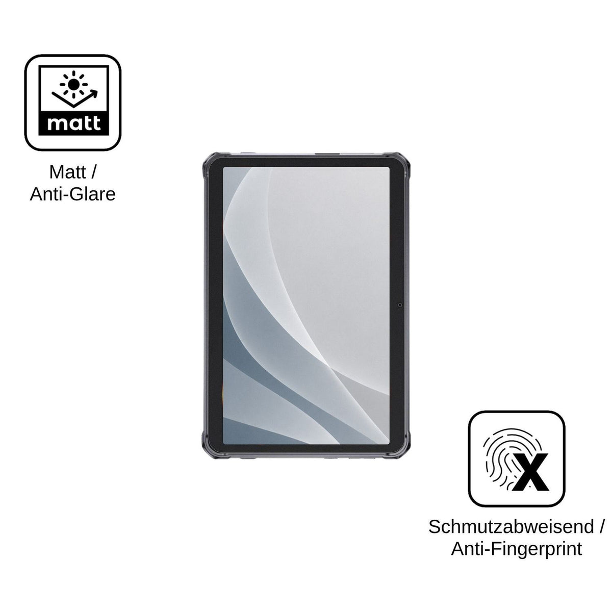 2x Screen Protector for Hotwav Tab R7 Pro matte Flexible Glass 9H dipos
