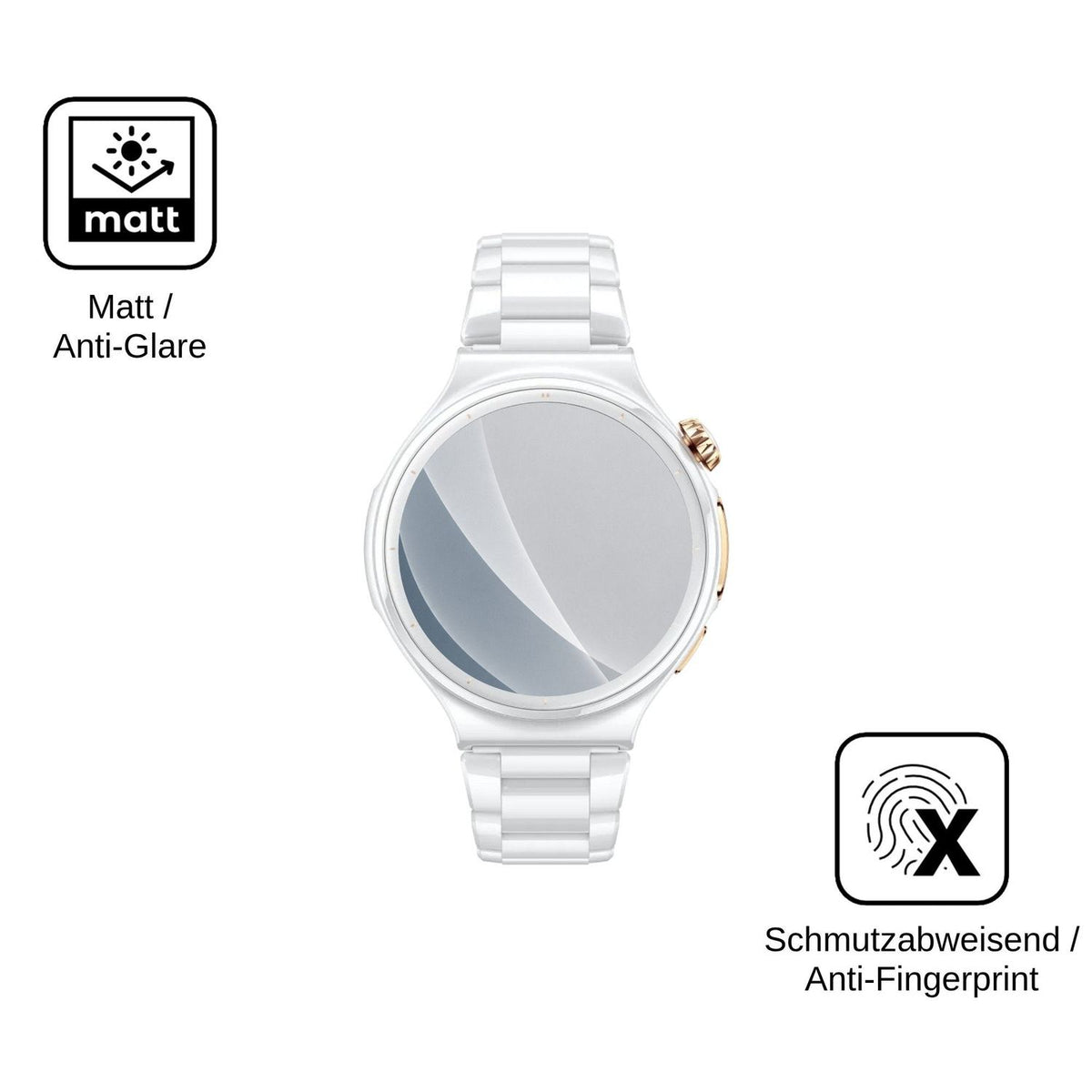 2x Screen Protector for Huawei Watch 6 Pro matte Flexible Glass 9H dipos