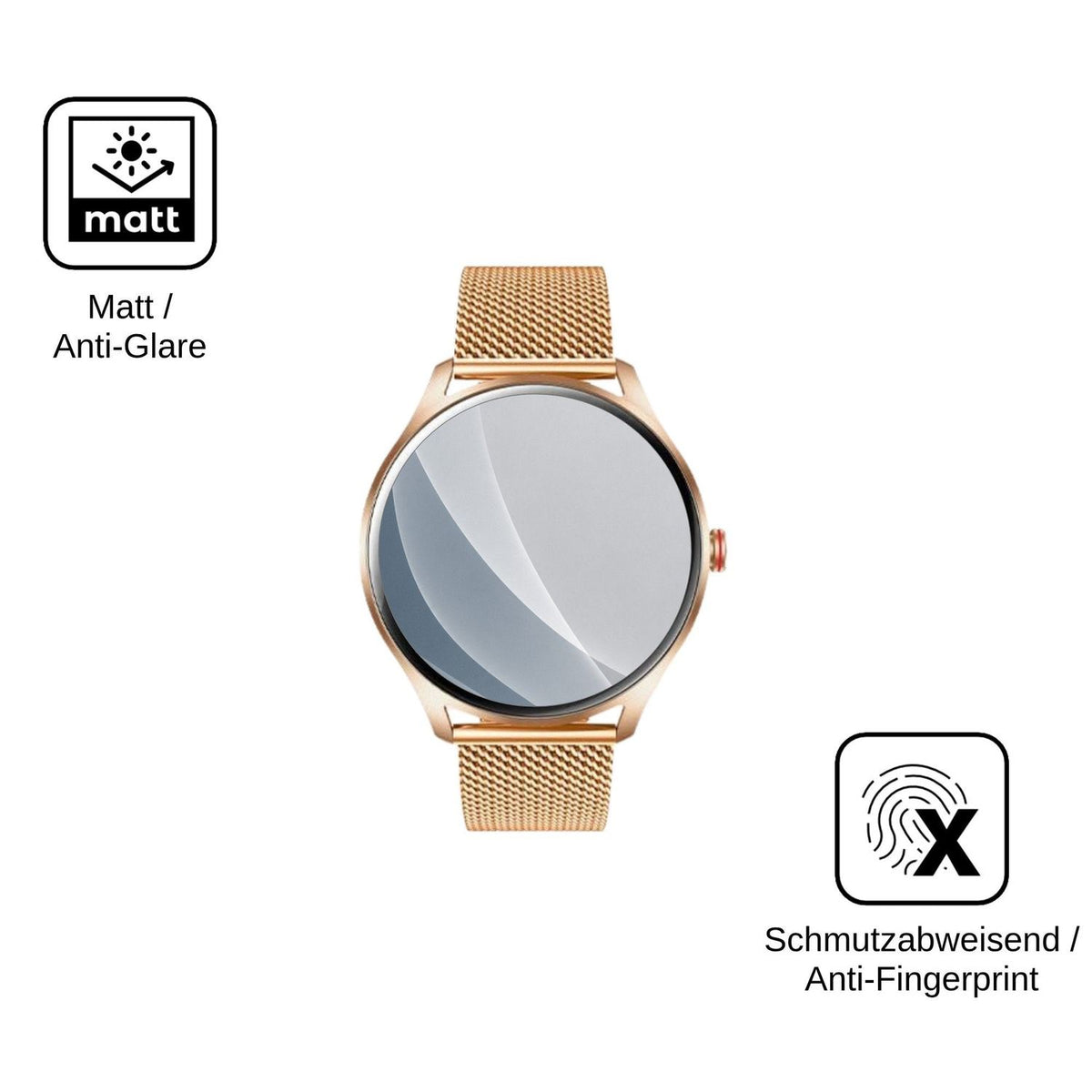 2x Screen Protector for idomars 68or matte Flexible Glass 9H dipos