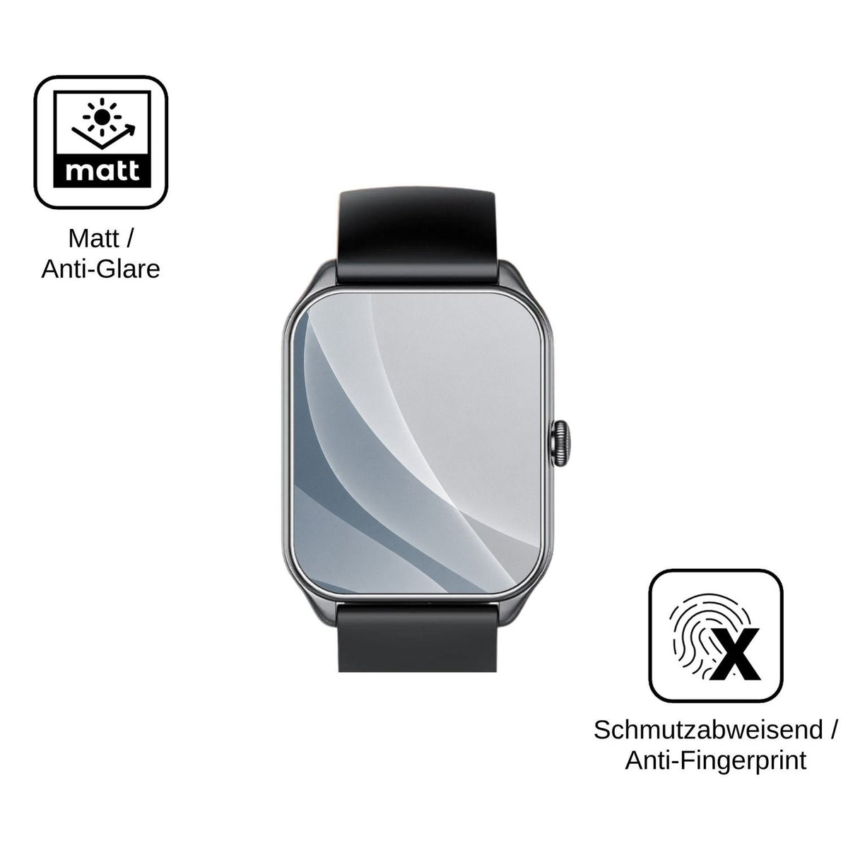 2x Screen Protector for IKT JX637 matte Flexible Glass 9H dipos
