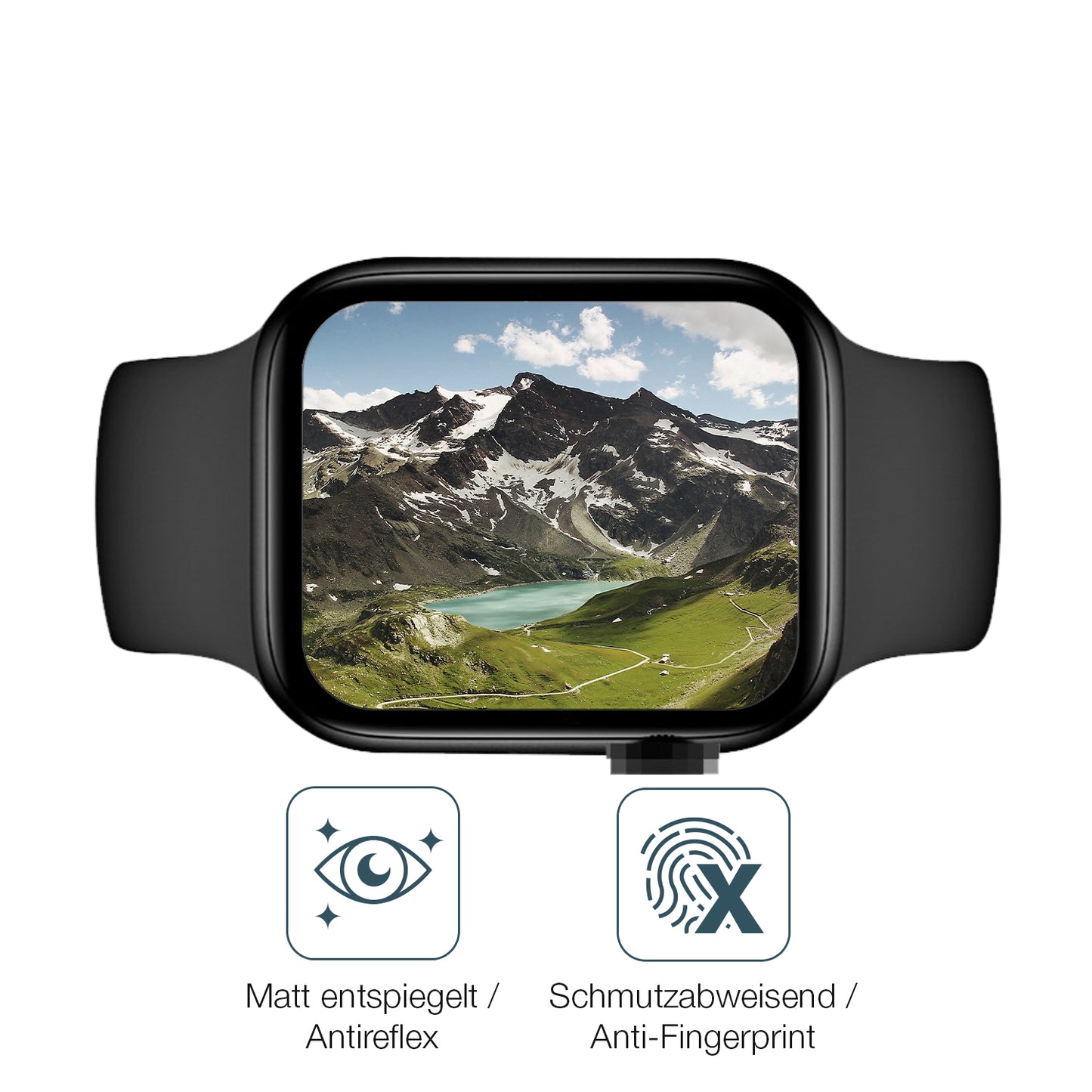 9H Hartbeschichtete, flexible Folie passend zugeschnitten für Iwo X8