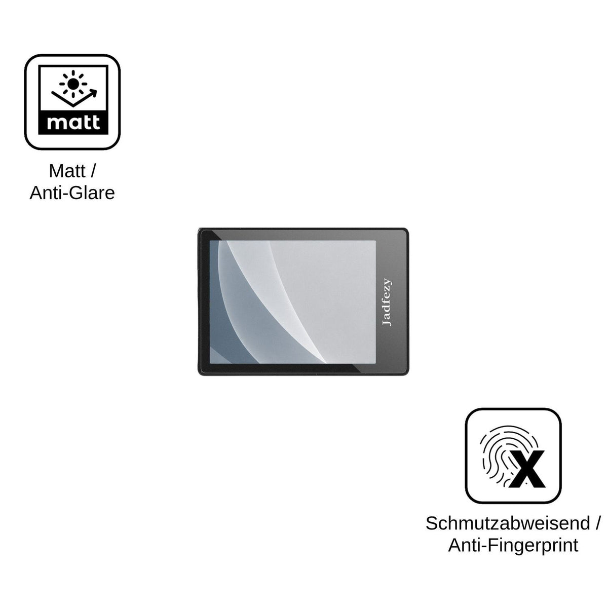 2x Screen Protector for Jadfezy Action Cam K-06 matte Flexible Glass 9H dipos