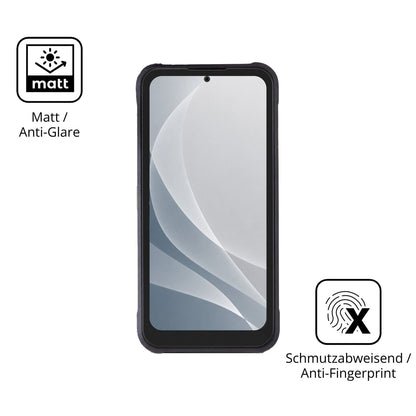9H Hartbeschichtete, flexible Folie passend zugeschnitten für JCB Toughphone E50