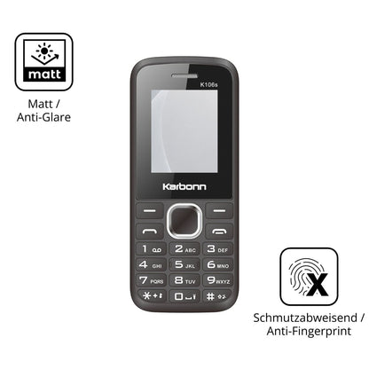 9H Hartbeschichtete, flexible Folie passend zugeschnitten für Karbonn K106s