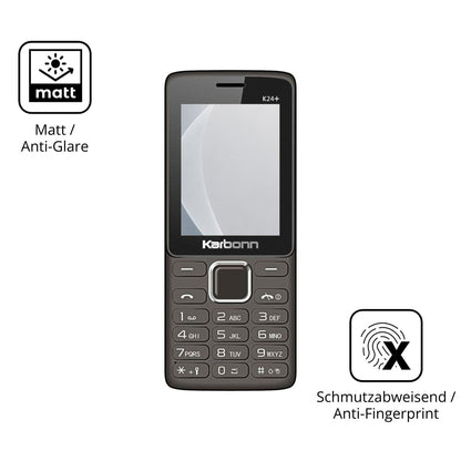 9H Hartbeschichtete, flexible Folie passend zugeschnitten für Karbonn K24 Plus