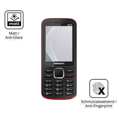 9H Hartbeschichtete, flexible Folie passend zugeschnitten für Karbonn KC10