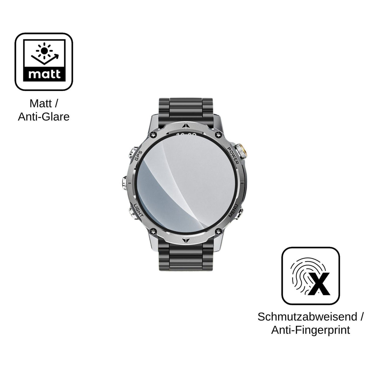 2x Screen Protector for Karchilor AK-102 matte Flexible Glass 9H dipos