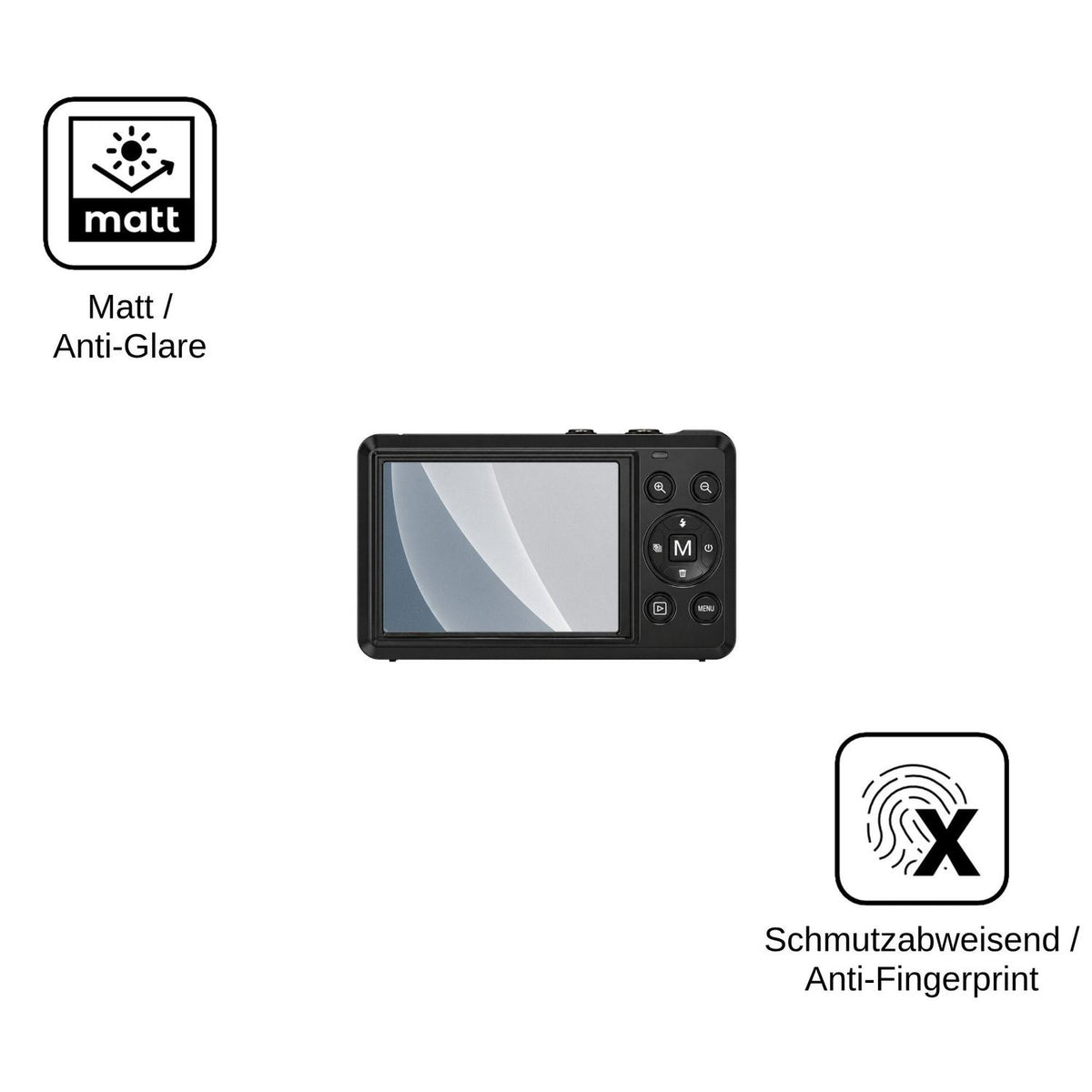 2x Screen Protector for KeyFlash 07802 matte Flexible Glass 9H dipos