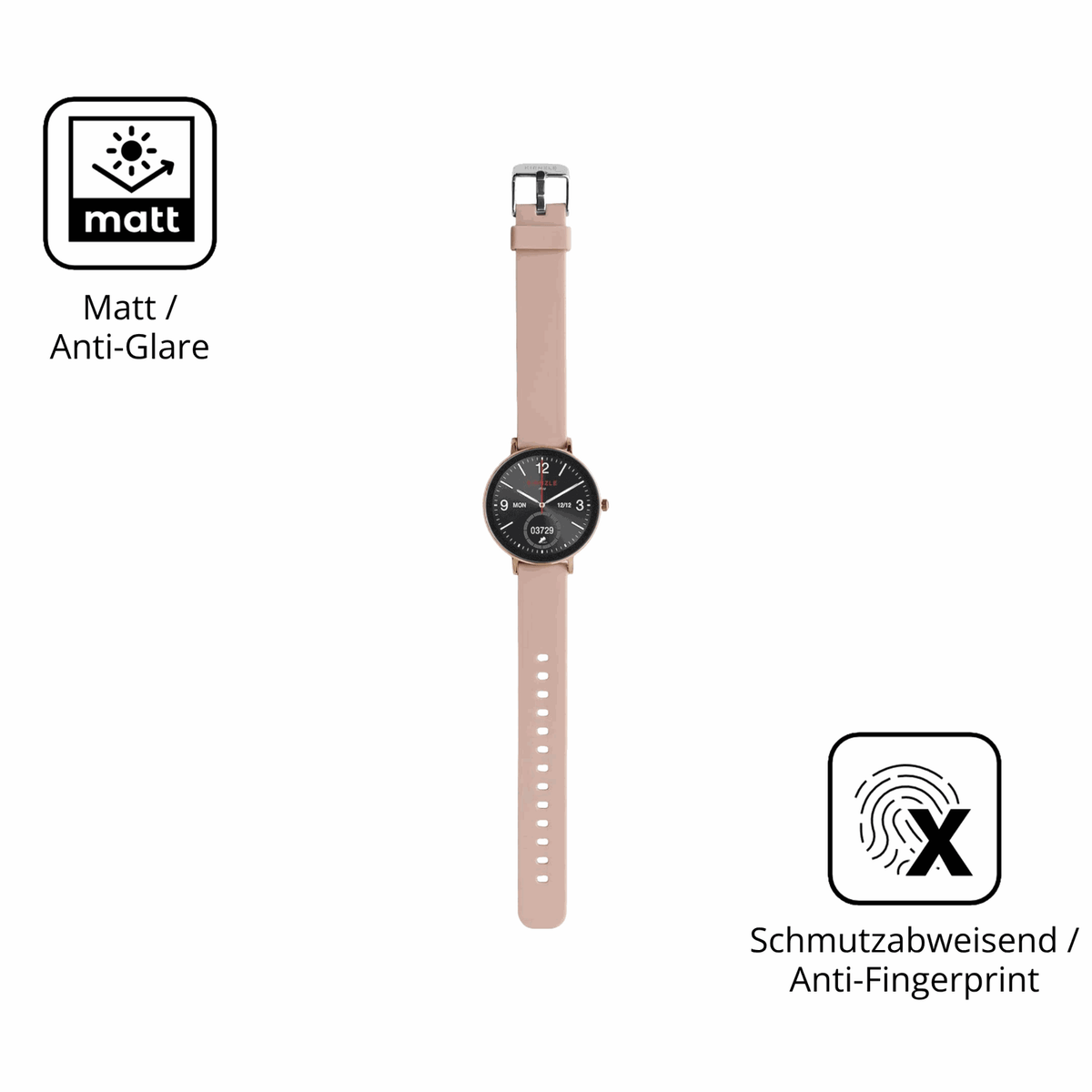 9H Hartbeschichtete, flexible Folie passend zugeschnitten für Kienzle Active SmartSlim