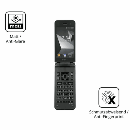 9H Hartbeschichtete, flexible Folie passend zugeschnitten für Kyocera Digno Keitai 4