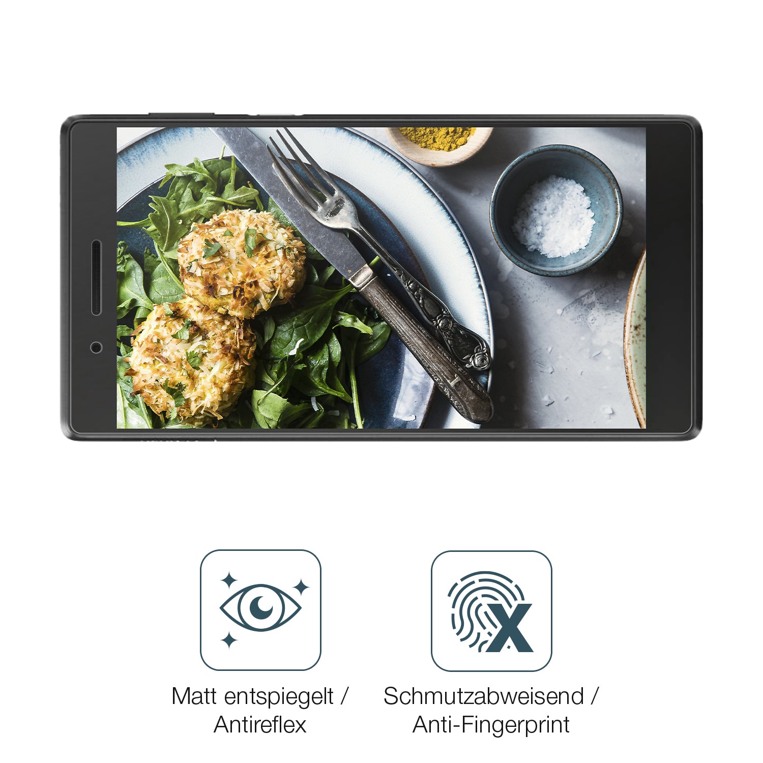 9H Hartbeschichtete, flexible Folie passend zugeschnitten für Lenovo Tab 4 7 TB-7504X
