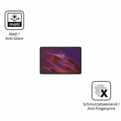 9H Hartbeschichtete, flexible Folie passend zugeschnitten für Lenovo ThinkTab X11 Gen 1