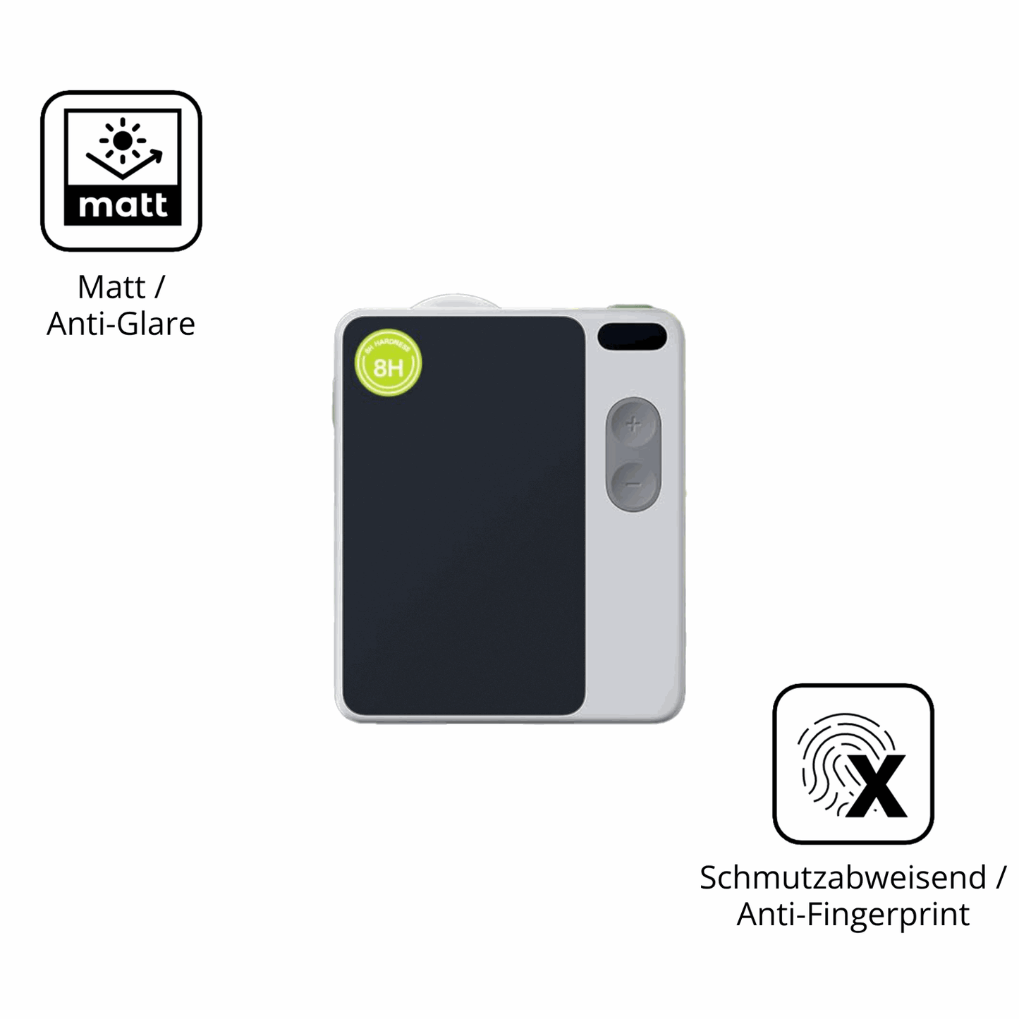 9H Hartbeschichtete, flexible Folie passend zugeschnitten für LiTTPOPO MicroCam X1