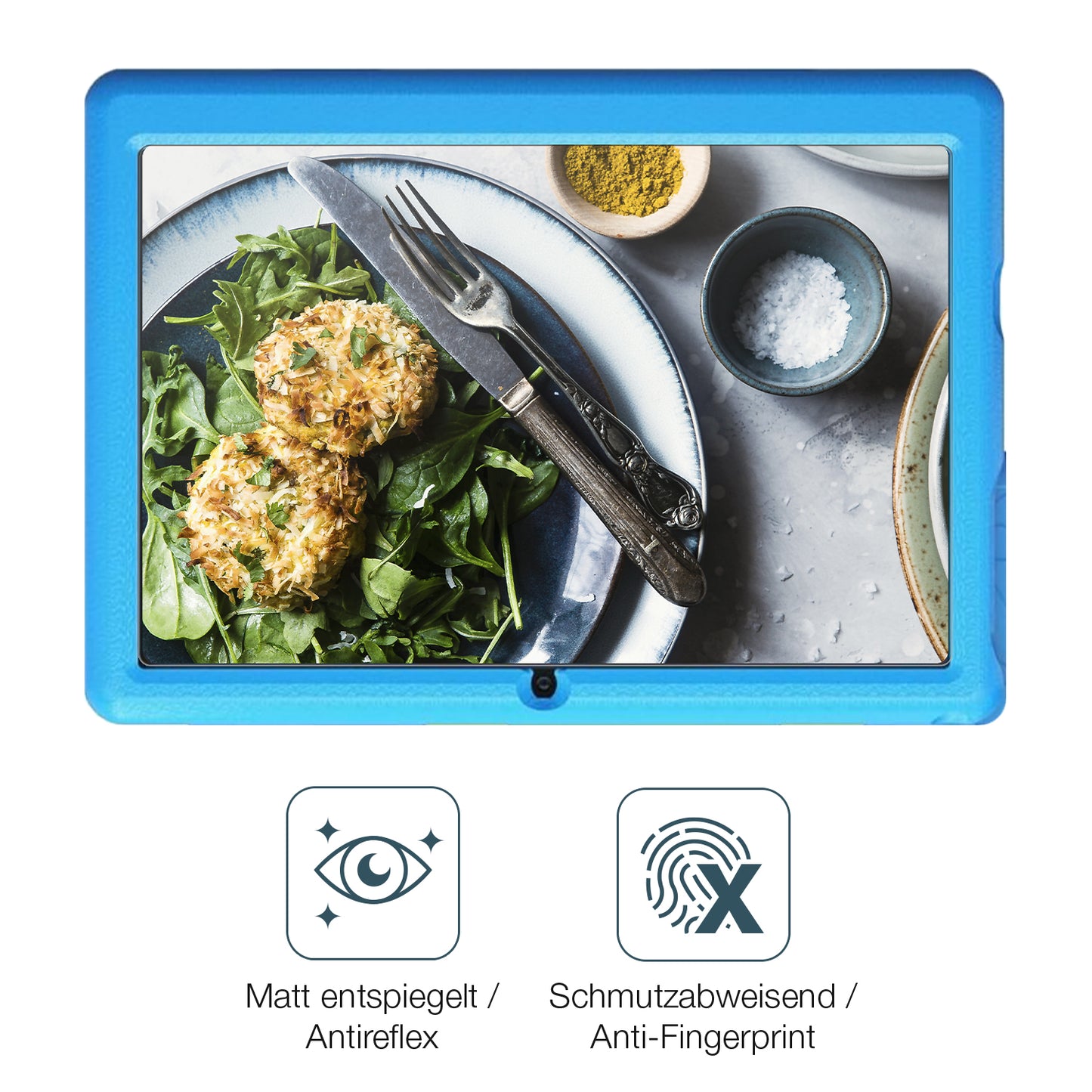 9H Hartbeschichtete, flexible Folie passend zugeschnitten für Lville Kinder Tablet