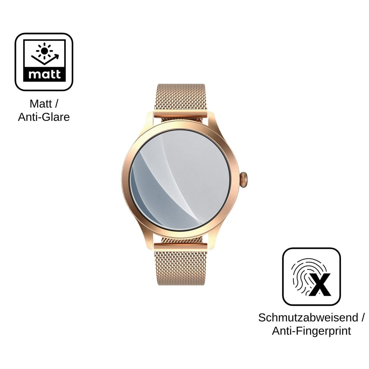 2x Screen Protector for MaxCom FW44 Gold 2 matte Flexible Glass 9H dipos
