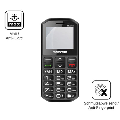 2x Screen Protector for MaxCom MM201 matte Flexible Glass 9H dipos