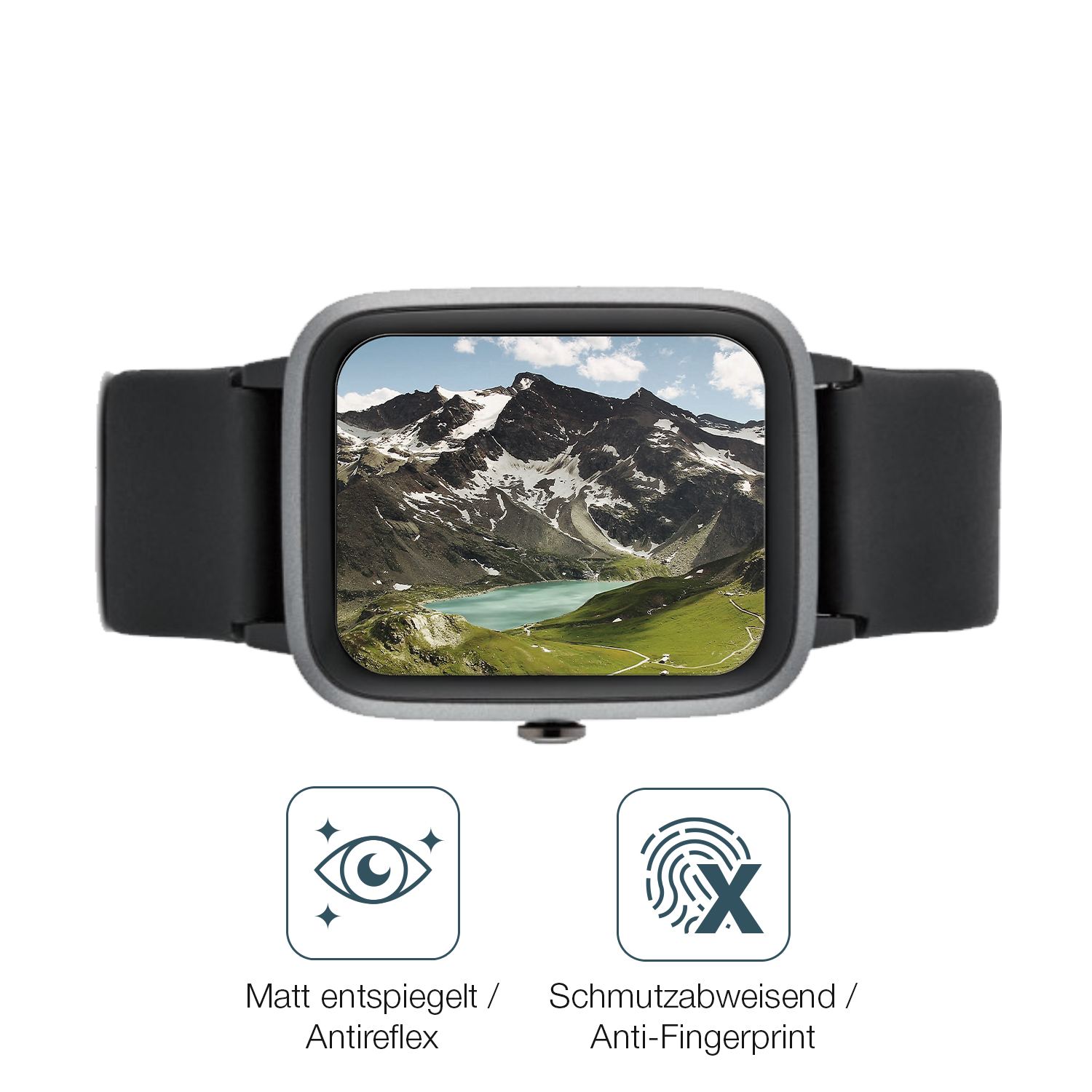 9H Hartbeschichtete, flexible Folie passend zugeschnitten für Medion P4000