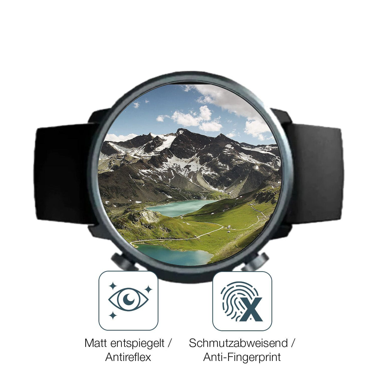 9H Hartbeschichtete, flexible Folie passend zugeschnitten für Mibro Watch A1