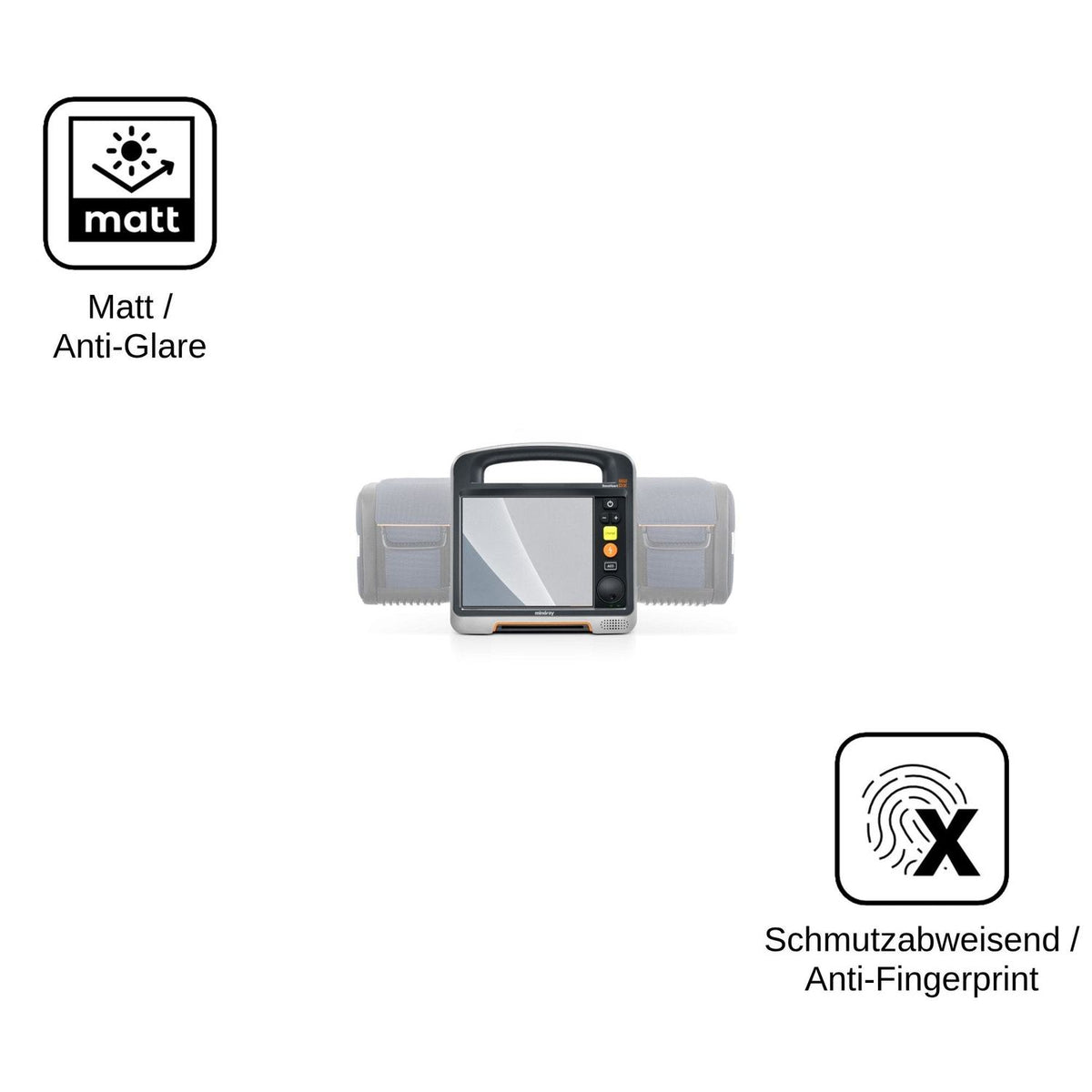 2x Screen Protector for Mindray Beneheart DX matte Flexible Glass 9H dipos