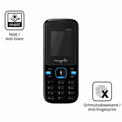9H Hartbeschichtete, flexible Folie passend zugeschnitten für Myria Endless Power U1