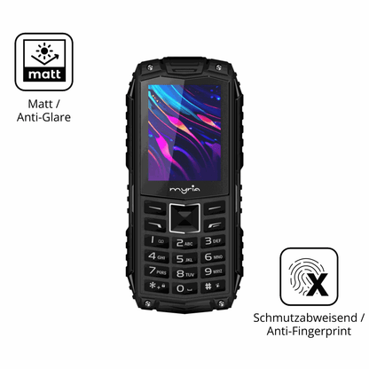 9H Hartbeschichtete, flexible Folie passend zugeschnitten für Myria Enduro 3G