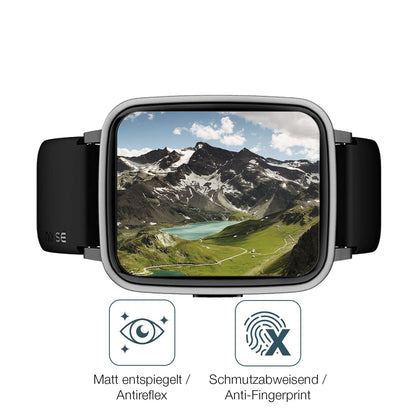 9H Hartbeschichtete, flexible Folie passend zugeschnitten für Noise ColorFit Pulse 2