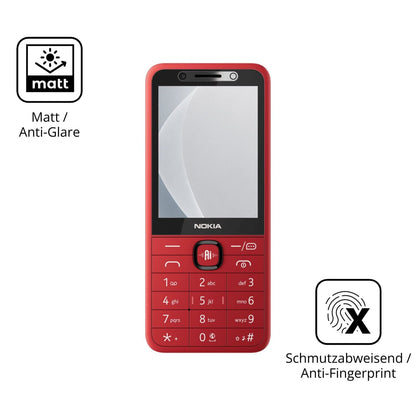 9H Hartbeschichtete, flexible Folie passend zugeschnitten für Nokia 215 4G 2nd Edition