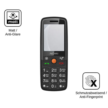 2x Screen Protector for Nomi i2440 matte Flexible Glass 9H dipos