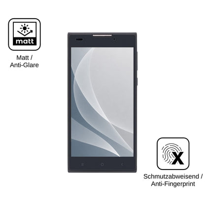 2x Screen Protector for Nomi i508 Energy matte Flexible Glass 9H dipos