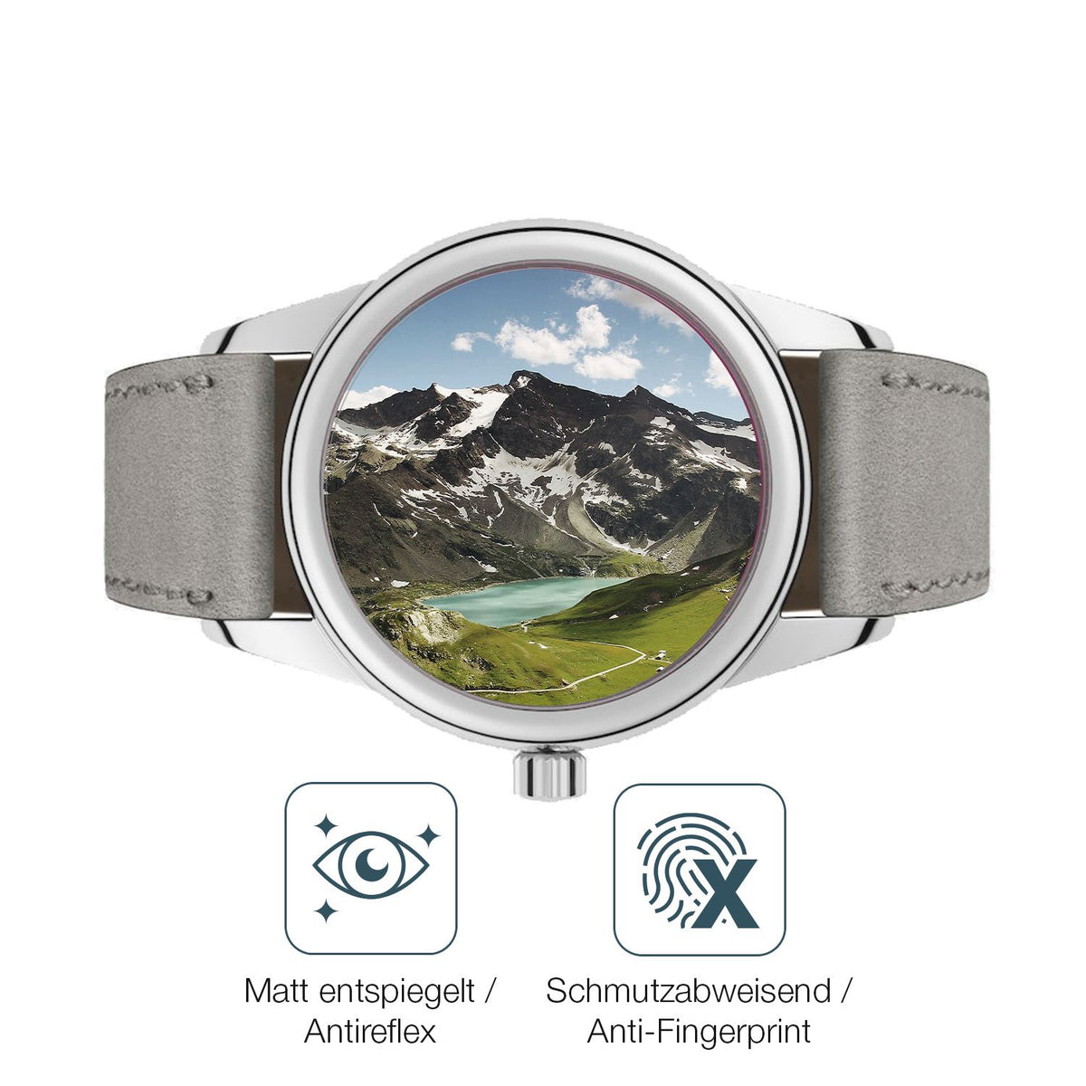 Schutz gegen Kratzer auf dem NOMOS Glashütte Club Glas durch Schlüssel oder Ähnliches