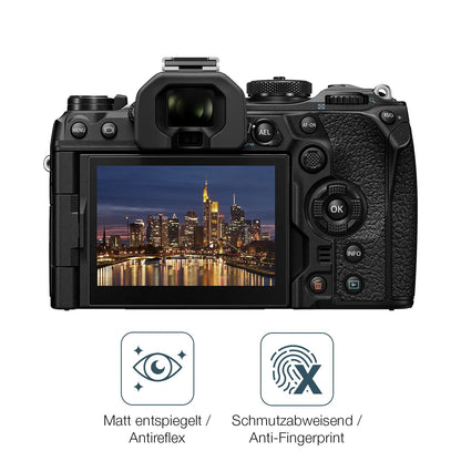 Schutz gegen Kratzer auf dem Olympus OM-1 Glas durch Schlüssel oder Ähnliches