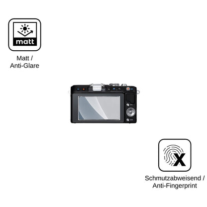 2x Screen Protector for Olympus Pen E-PL3 matte Flexible Glass 9H dipos