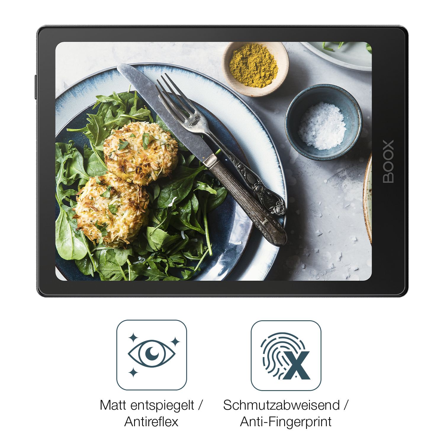 9H Hartbeschichtete, flexible Folie passend zugeschnitten für Onyx Boox Go 6