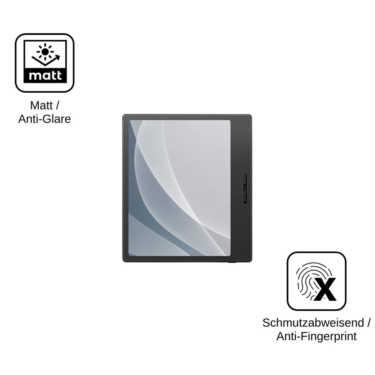 2x Screen Protector for Onyx Boox Go 7 Tappy matte Flexible Glass 9H dipos
