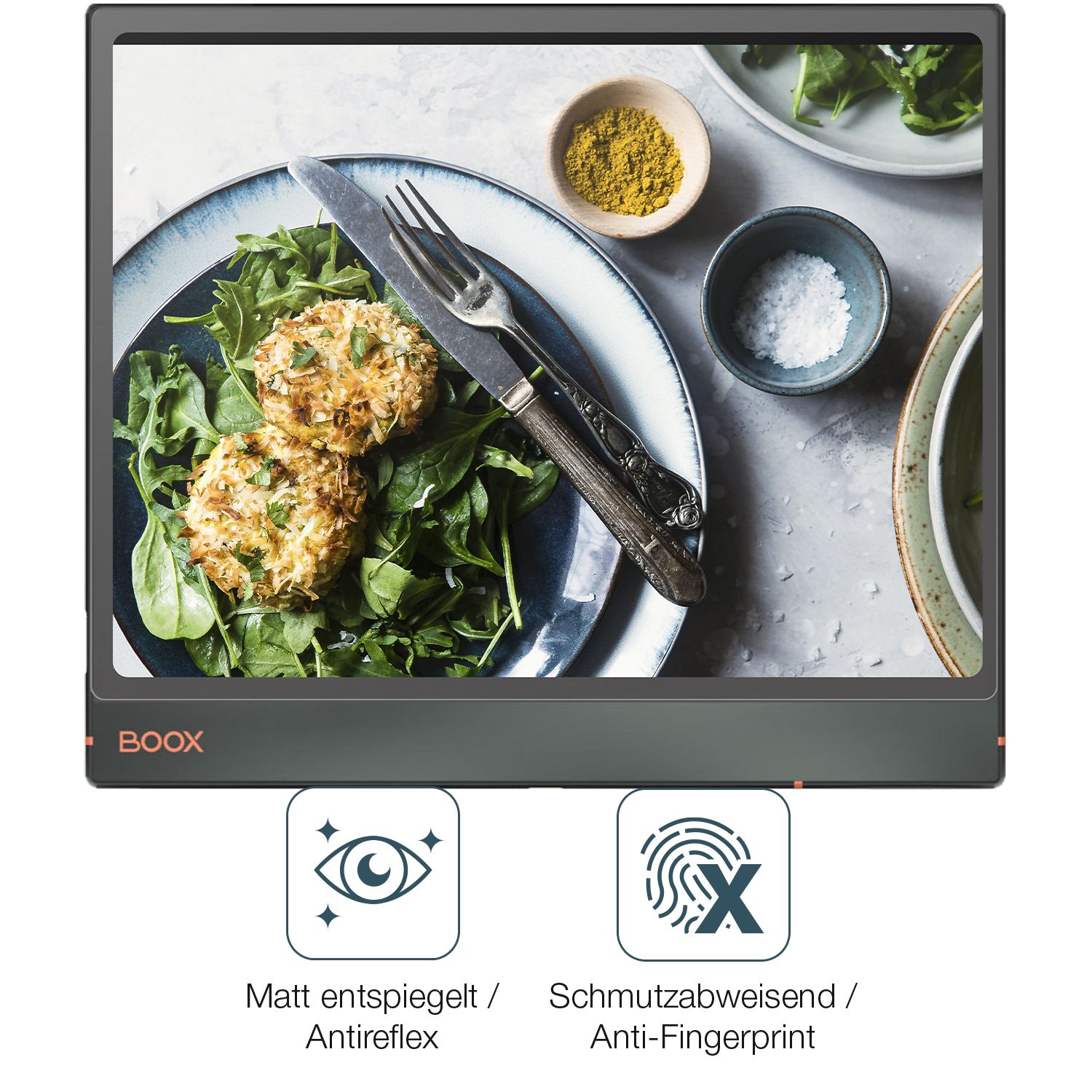 9H Hartbeschichtete, flexible Folie passend zugeschnitten für Onyx Boox Note Air3 C