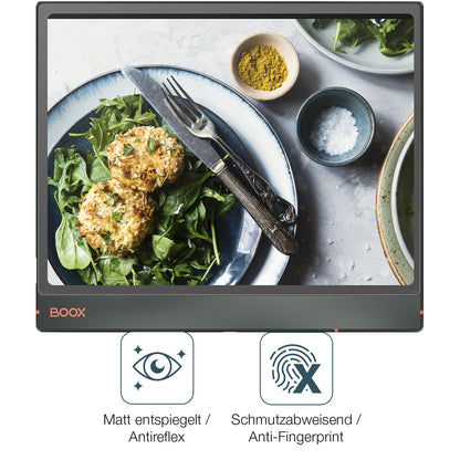 9H Hartbeschichtete, flexible Folie passend zugeschnitten für Onyx Boox Note Air3 C