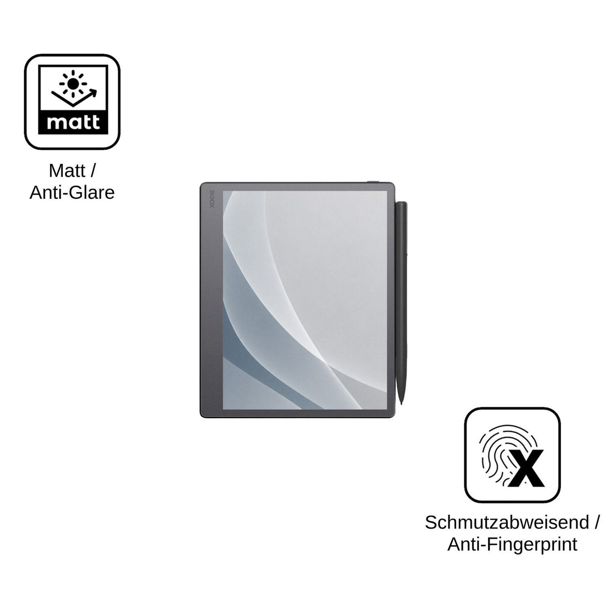 2x Screen Protector for Onyx Boox Note Mini C matte Flexible Glass 9H dipos
