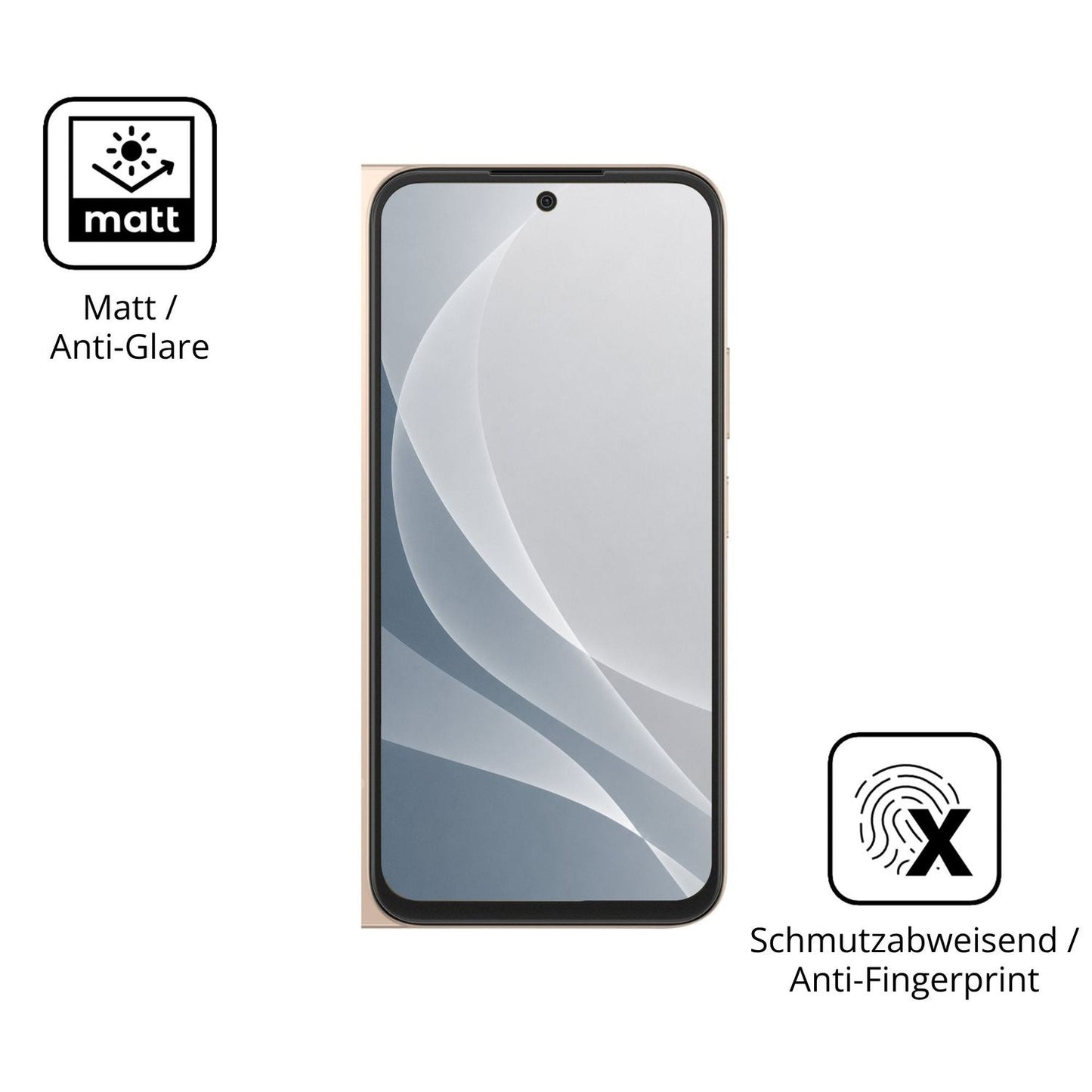 9H Hartbeschichtete, flexible Folie passend zugeschnitten für Oppo A6 5G