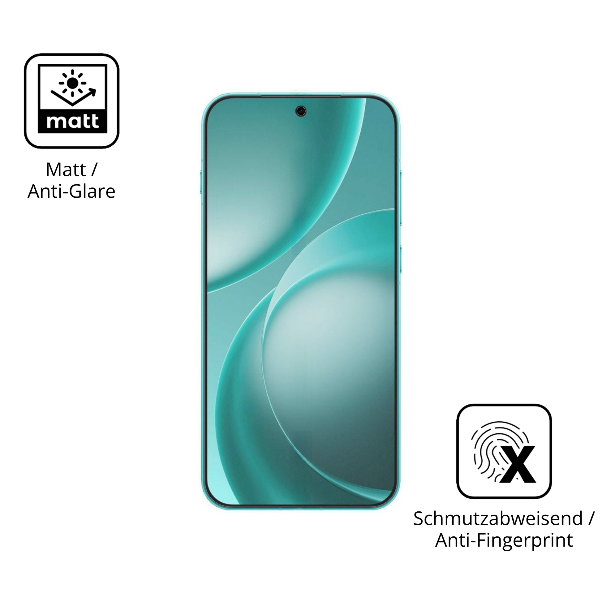 9H Hartbeschichtete, flexible Folie passend zugeschnitten für Oppo Find X9s Pro