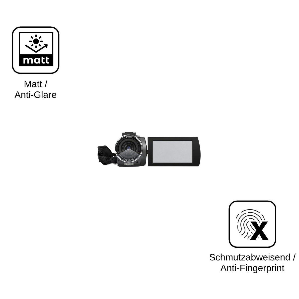 2x Screen Protector for ORDRO AE20 matte Flexible Glass 9H dipos