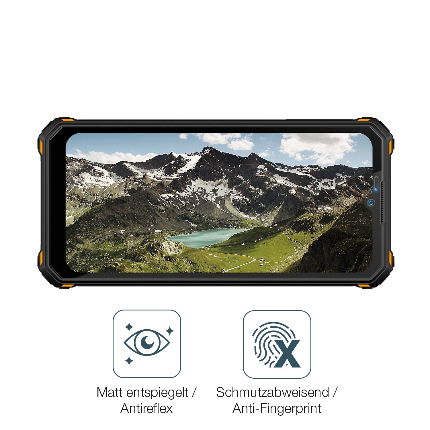 9H Hartbeschichtete, flexible Folie passend zugeschnitten für Oukitel WP15