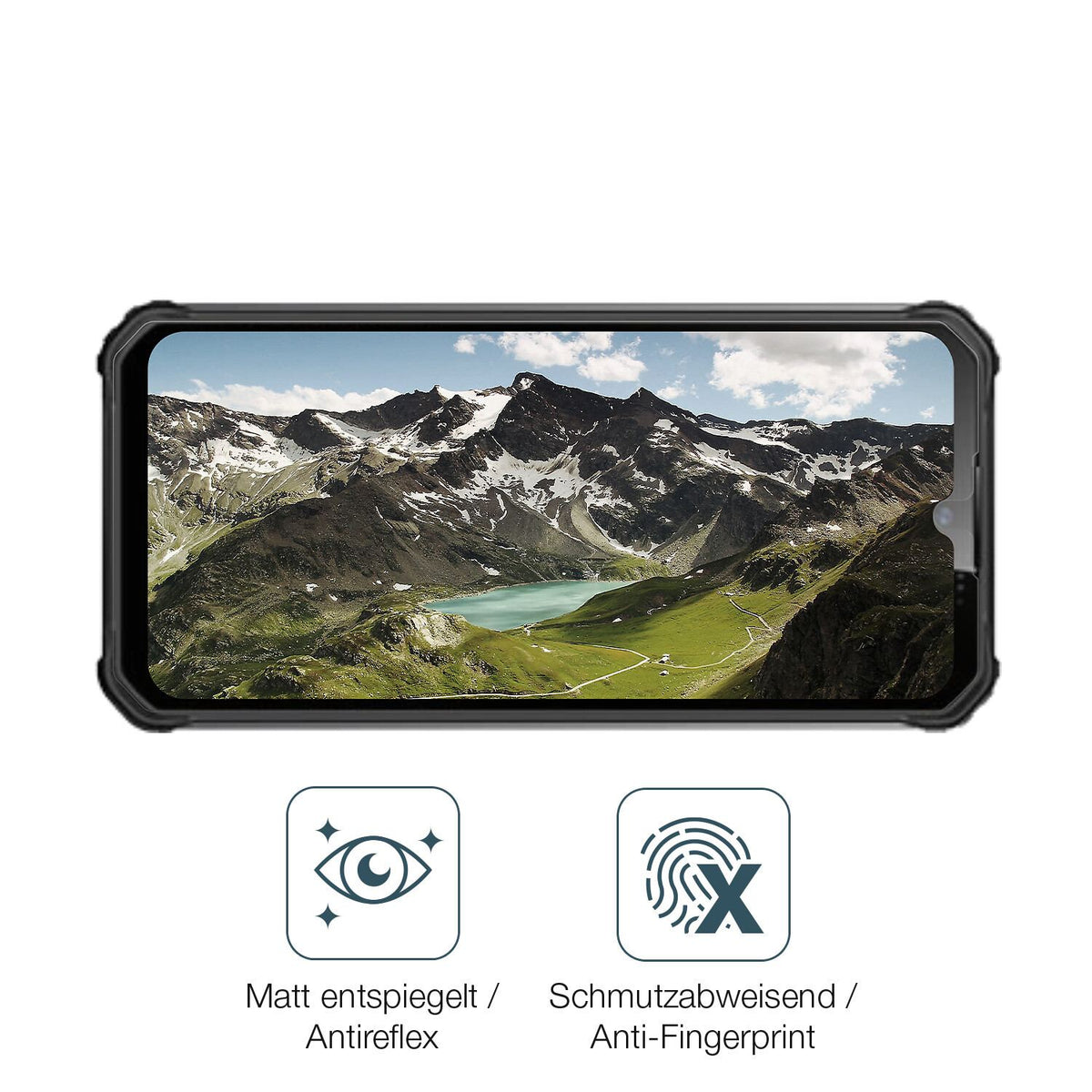 9H Hartbeschichtete, flexible Folie passend zugeschnitten für Oukitel WP22