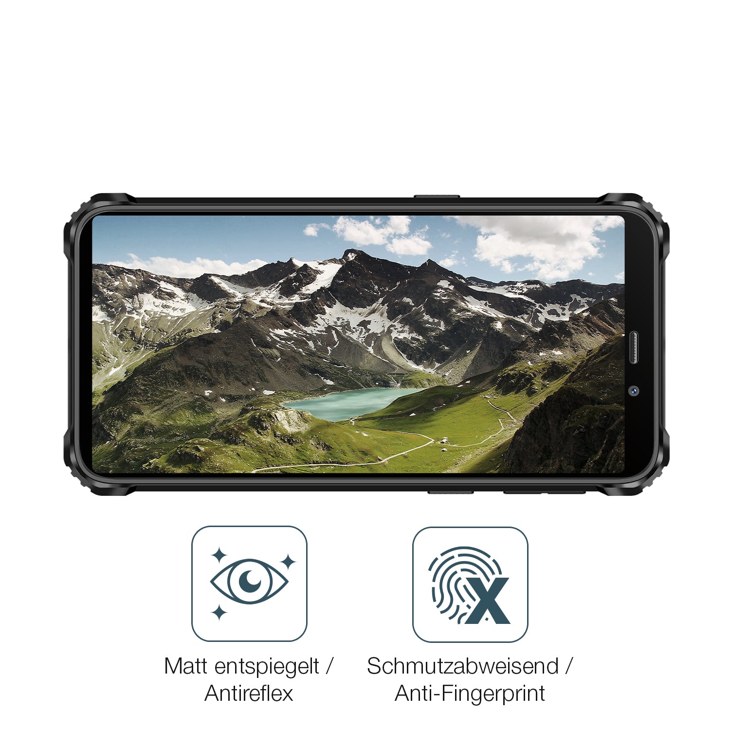9H Hartbeschichtete, flexible Folie passend zugeschnitten für Oukitel WP32 Pro