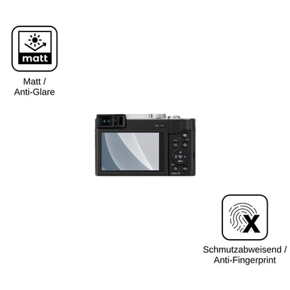 2x Screen Protector for Panasonic Lumix DC-TZ96 matte Flexible Glass 9H dipos