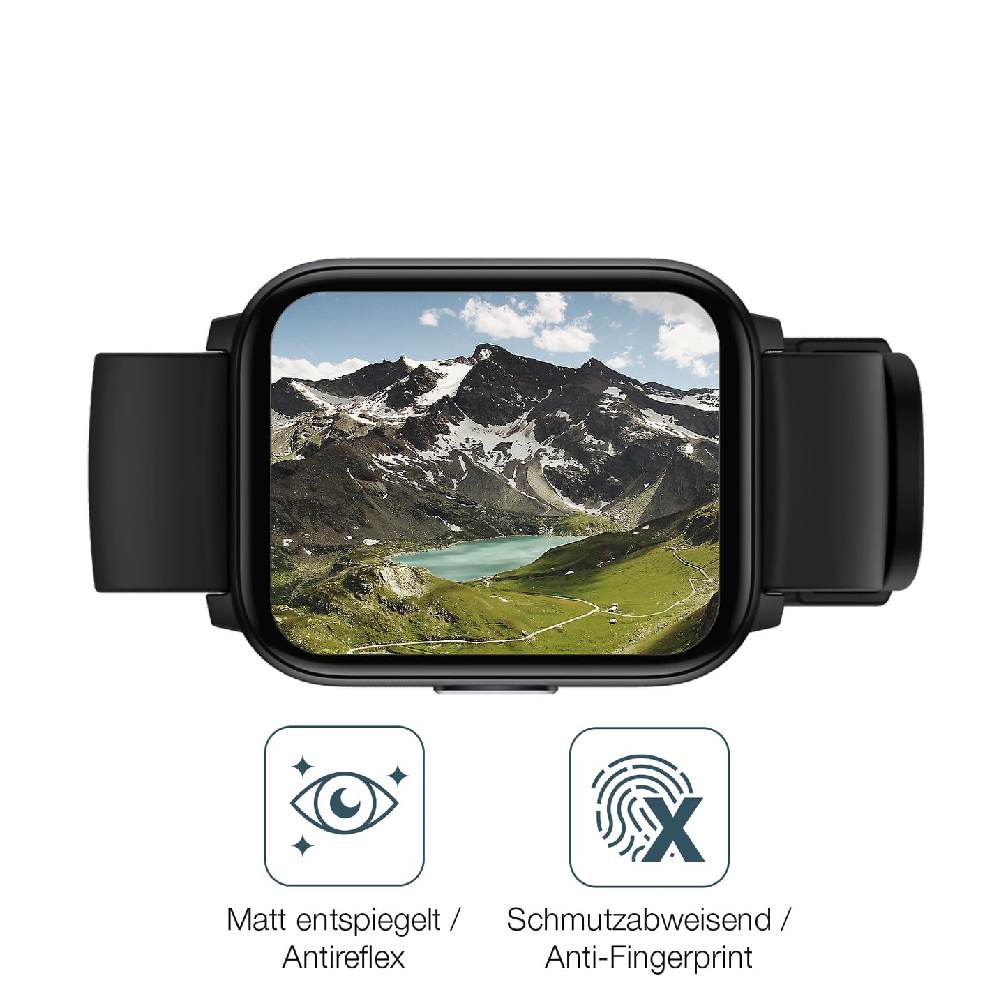 9H Hartbeschichtete, flexible Folie passend zugeschnitten für Realme Watch S100