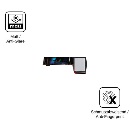 2x Screen Protector for Renault Espace openR Link 12 matte Flexible Glass 9H dipos