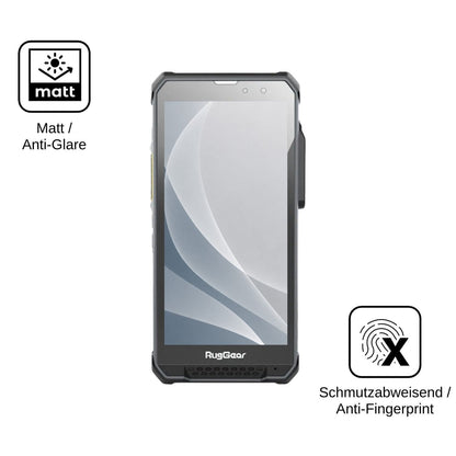 2x Screen Protector for RugGear RG880i matte Flexible Glass 9H dipos