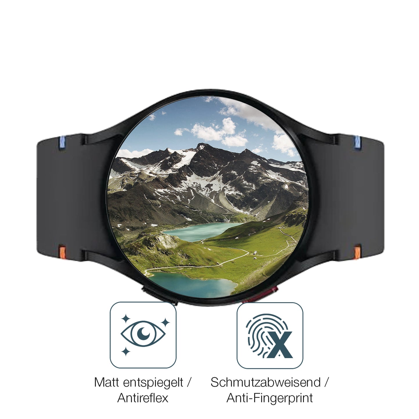9H Hartbeschichtete, flexible Folie passend zugeschnitten für Samsung Galaxy Watch FE 40mm