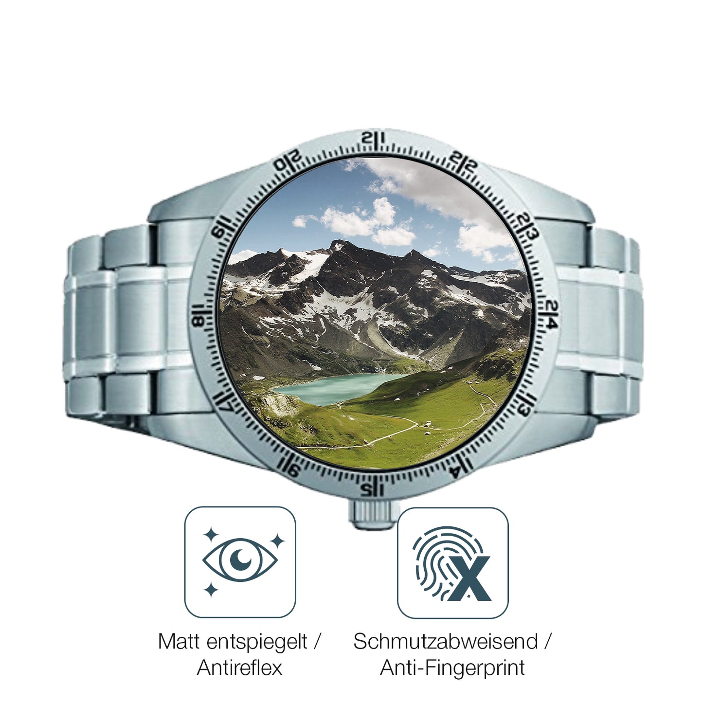 Schutz gegen Kratzer auf dem Seiko 5 Sports SRP513K1 Glas durch Schlüssel oder Ähnliches